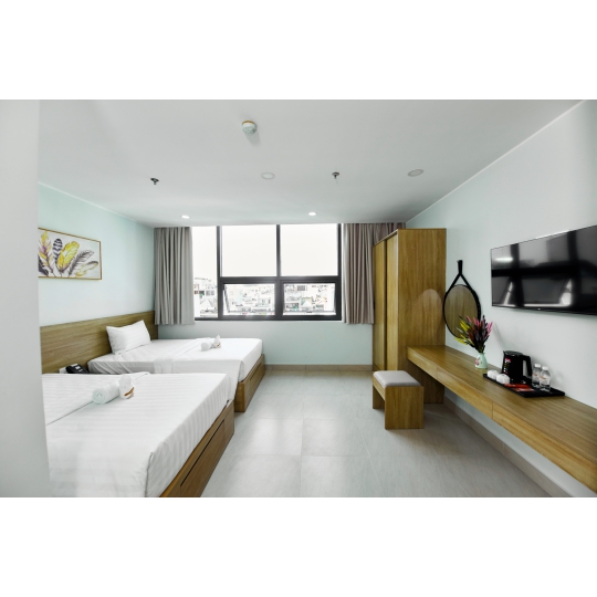 Deluxe Twin Room with Window and Kitchen