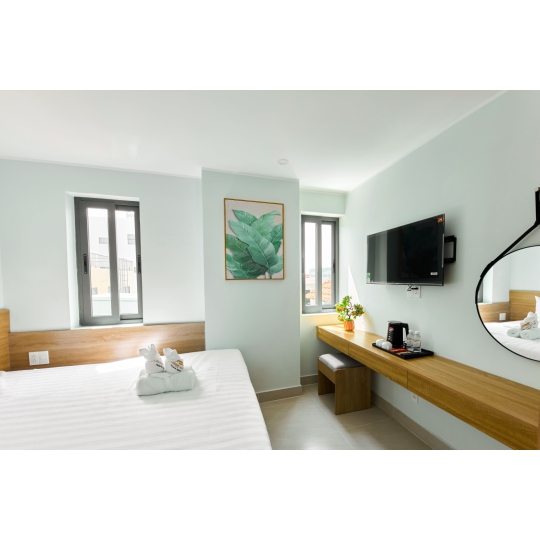 Deluxe Double Room with Window and Kitchen